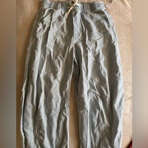 Gap striped pull-on barrel jeans
